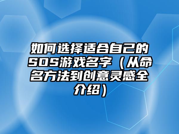 如何选择适合自己的SOS游戏名字（从命名方法到创意灵感全介绍）